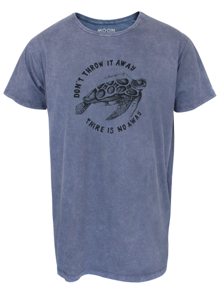 MEN T-SHIRT GREY WASH TURTLE