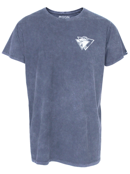 MEN T-SHIRT GREY WASH TRI WAVE