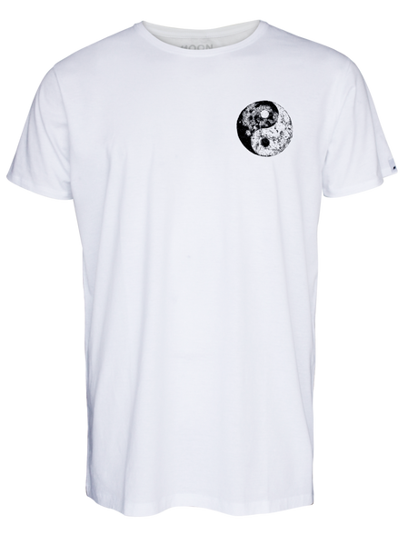 MEN T-SHIRT WHITE YIN MOON
